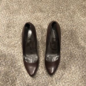 Aldo brown heels